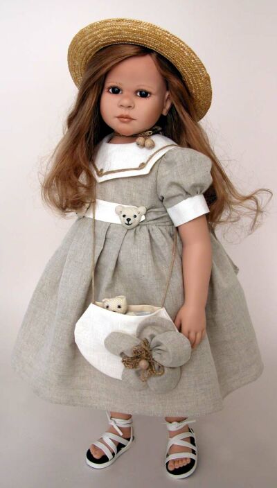 Gisela - K&uuml;nstlerpuppe von Ruth Treffeisen